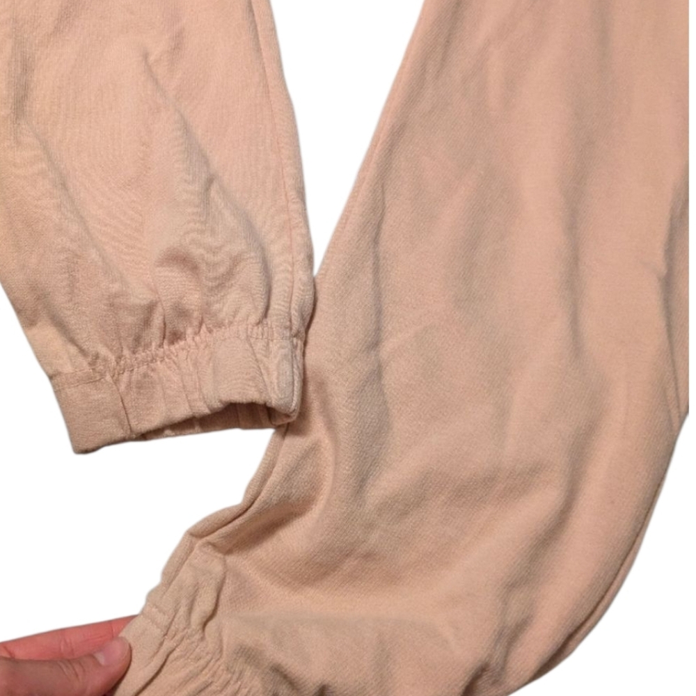 WALLFLOWER Pink Jogger Style Overalls Adj Straps Pckts Drawcord Waist Stretch LG - Picture 9 of 15